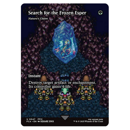 Nature's Claim 0047 card from the Magic The Gathering set Universes Beyond - Final Fantasy: Through the Ages