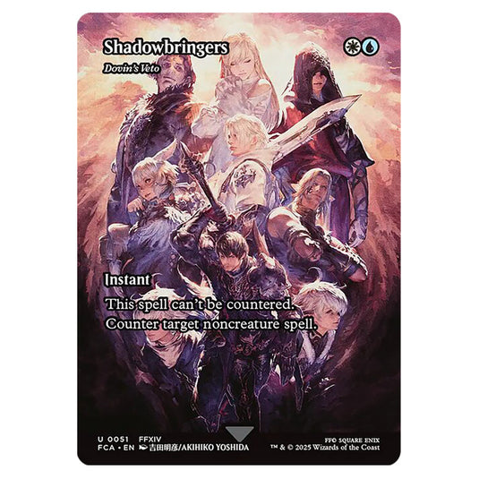 Dovin's Veto 0051 card from the Magic The Gathering set Universes Beyond - Final Fantasy: Through the Ages