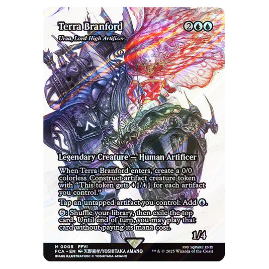 Urza, Lord High Artificer 0005 card from the Magic The Gathering set Universes Beyond - Final Fantasy: Through the Ages