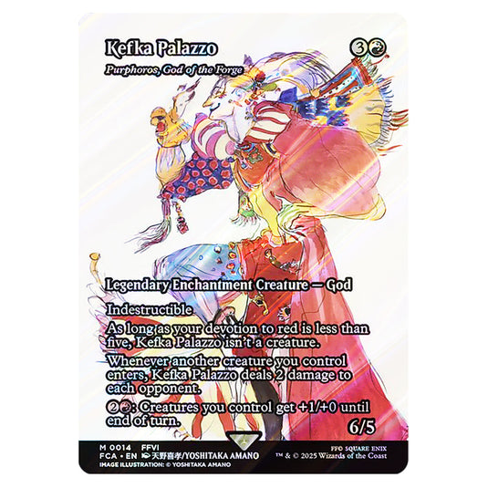 Purphoros, God of the Forge 0014 card from the Magic The Gathering set Universes Beyond - Final Fantasy: Through the Ages