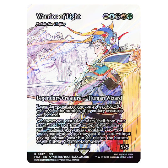 Jodah, the Unifier 0017 card from the Magic The Gathering set Universes Beyond - Final Fantasy: Through the Ages