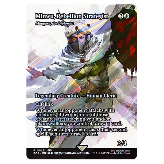 Mangara, the Diplomat 0025 card from the Magic The Gathering set Universes Beyond - Final Fantasy: Through the Ages