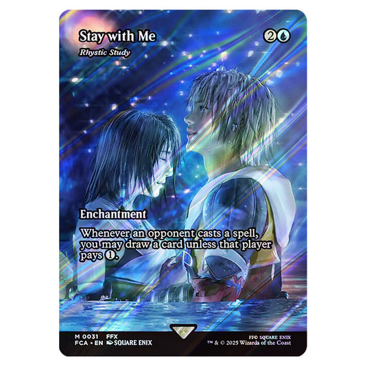 Rhystic Study 0031 card from the Magic The Gathering set Universes Beyond - Final Fantasy: Through the Ages
