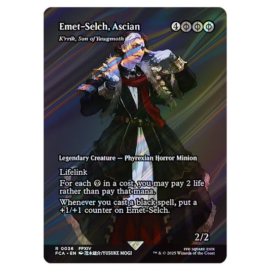 K'rrik, Son of Yawgmoth 0036 card from the Magic The Gathering set Universes Beyond - Final Fantasy: Through the Ages