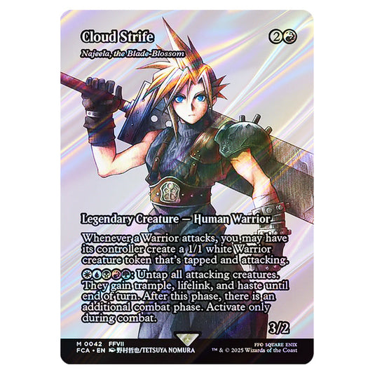 Najeela, the Blade-Blossom 0042 card from the Magic The Gathering set Universes Beyond - Final Fantasy: Through the Ages