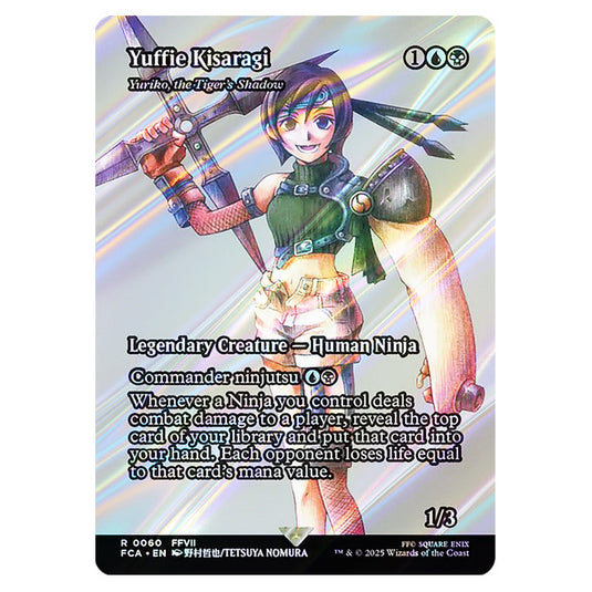 Yuriko, the Tiger's Shadow 0060 card from the Magic The Gathering set Universes Beyond - Final Fantasy: Through the Ages
