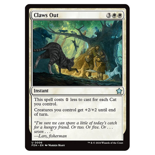 Claws Out 0006 card from the Magic The Gathering set Foundations