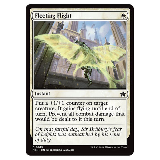 Fleeting Flight 0013 card from the Magic The Gathering set Foundations