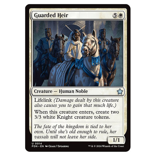 Guarded Heir 0014 card from the Magic The Gathering set Foundations