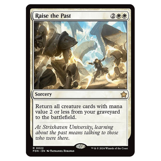 Raise the Past 0022 card from the Magic The Gathering set Foundations