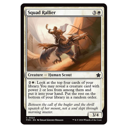 Squad Rallier 0024 card from the Magic The Gathering set Foundations