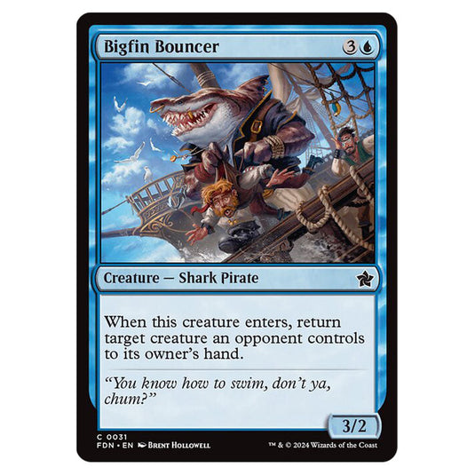 Bigfin Bouncer 0031 card from the Magic The Gathering set Foundations