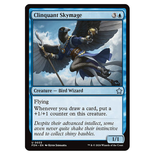 Clinquant Skymage 0033 card from the Magic The Gathering set Foundations