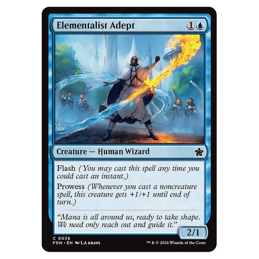 Elementalist Adept 0036 card from the Magic The Gathering set Foundations