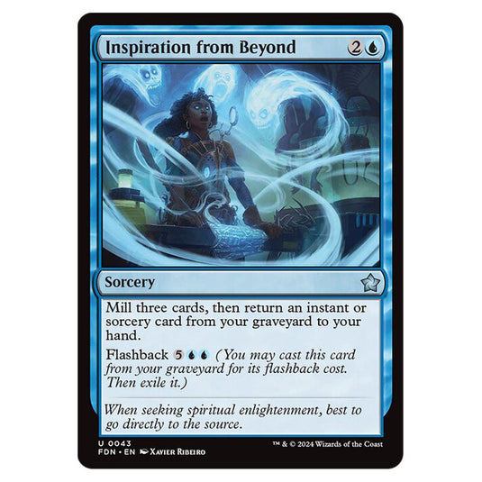 Inspiration from Beyond 0043 card from the Magic The Gathering set Foundations