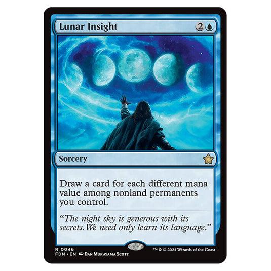 Lunar Insight 0046 card from the Magic The Gathering set Foundations