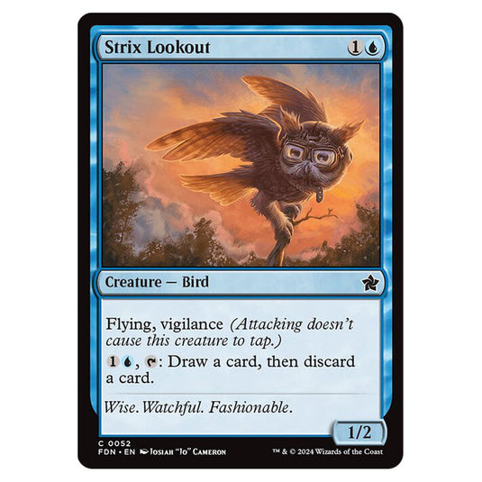 Strix Lookout 0052 card from the Magic The Gathering set Foundations