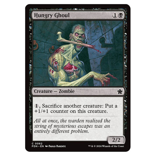 Hungry Ghoul 0062 card from the Magic The Gathering set Foundations