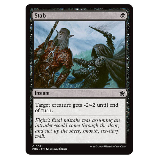 Stab 0071 card from the Magic The Gathering set Foundations