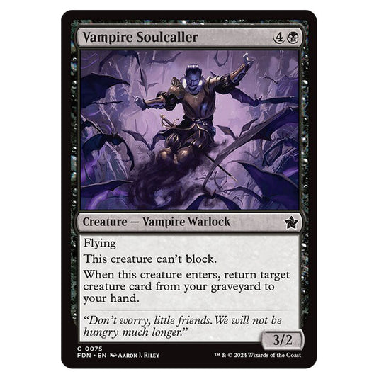 Vampire Soulcaller 0075 card from the Magic The Gathering set Foundations