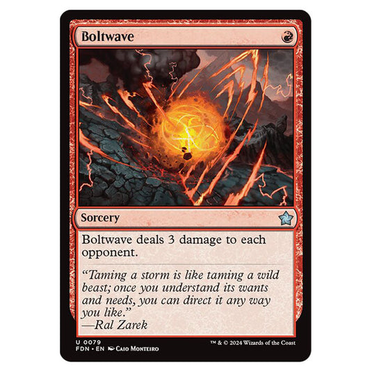 Boltwave 0079 card from the Magic The Gathering set Foundations