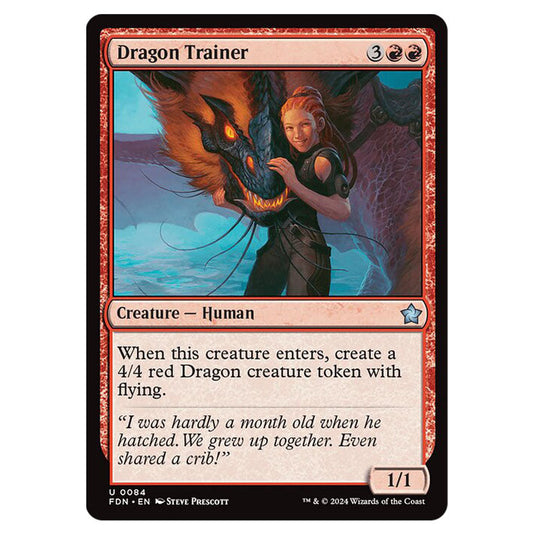 Dragon Trainer 0084 card from the Magic The Gathering set Foundations