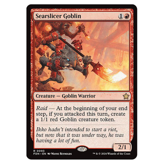 Searslicer Goblin 0093 card from the Magic The Gathering set Foundations