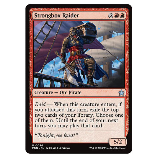 Strongbox Raider 0096 card from the Magic The Gathering set Foundations