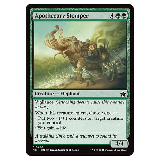 Apothecary Stomper 0099 card from the Magic The Gathering set Foundations