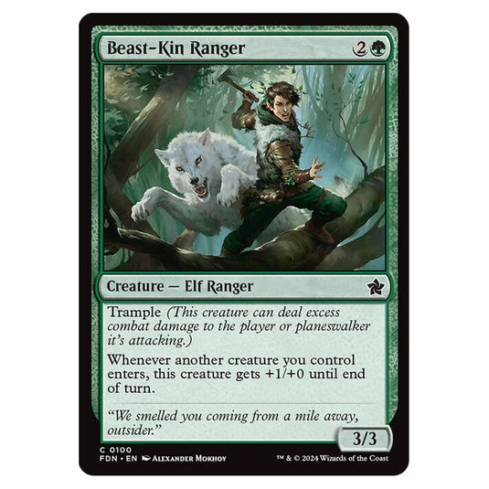 Beast-Kin Ranger 0100 card from the Magic The Gathering set Foundations