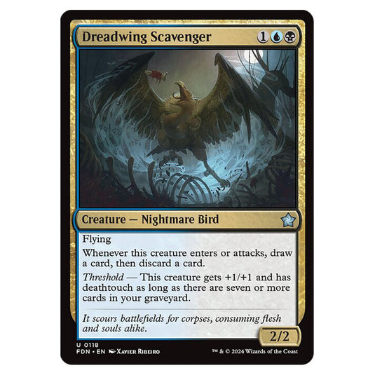 Dreadwing Scavenger 0118 card from the Magic The Gathering set Foundations