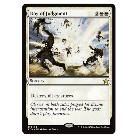 Day of Judgment 0140 card from the Magic The Gathering set Foundations