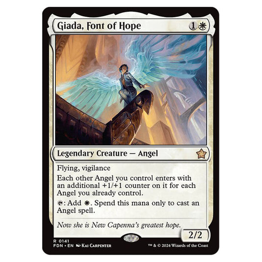 Giada, Font of Hope 0141 card from the Magic The Gathering set Foundations