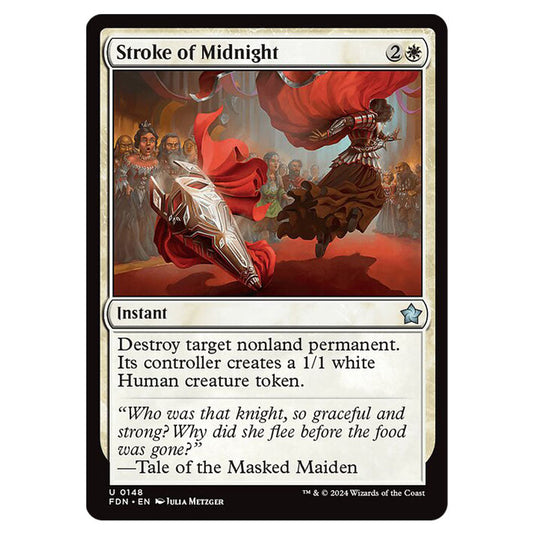 Stroke of Midnight 0148 card from the Magic The Gathering set Foundations