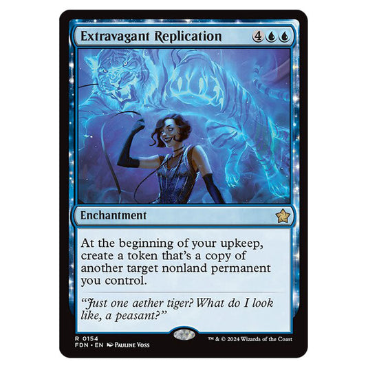 Extravagant Replication 0154 card from the Magic The Gathering set Foundations