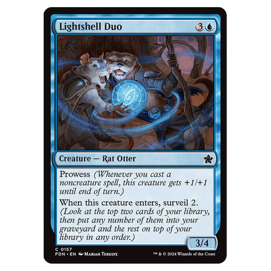 Lightshell Duo 0157 card from the Magic The Gathering set Foundations