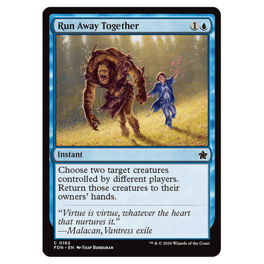 Run Away Together 0162 card from the Magic The Gathering set Foundations