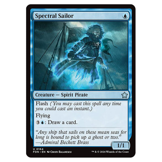 Spectral Sailor 0164 card from the Magic The Gathering set Foundations