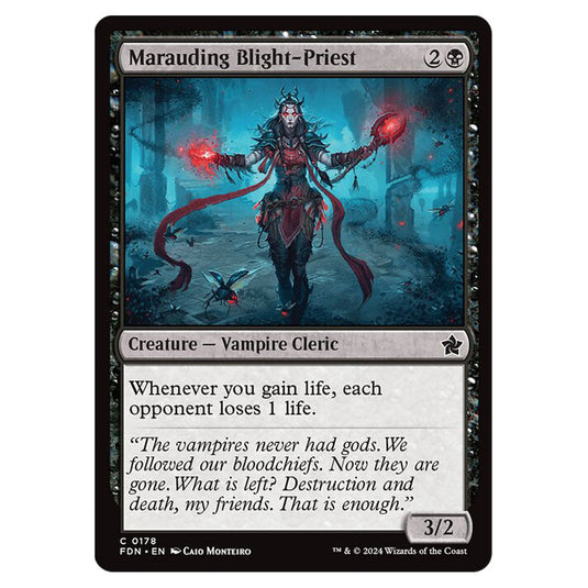 Marauding Blight-Priest 0178 card from the Magic The Gathering set Foundations