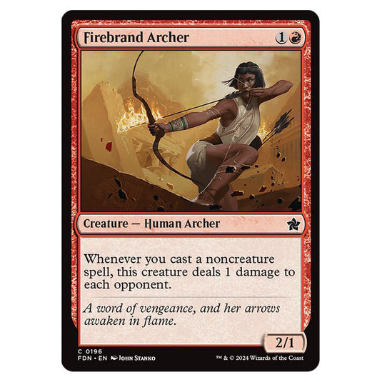 Firebrand Archer 0196 card from the Magic The Gathering set Foundations