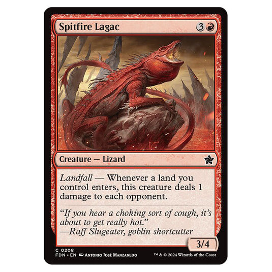 Spitfire Lagac 0208 card from the Magic The Gathering set Foundations