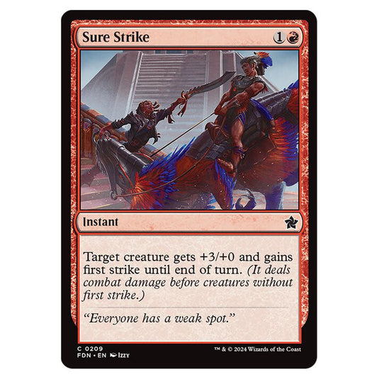 Sure Strike 0209 card from the Magic The Gathering set Foundations