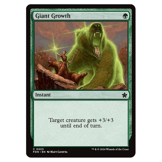 Giant Growth 0223 card from the Magic The Gathering set Foundations