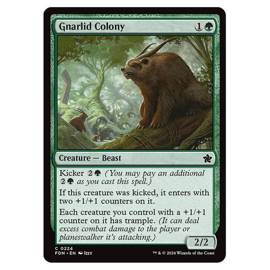 Gnarlid Colony 0224 card from the Magic The Gathering set Foundations