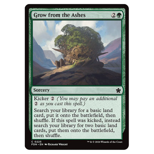 Grow from the Ashes 0225 card from the Magic The Gathering set Foundations