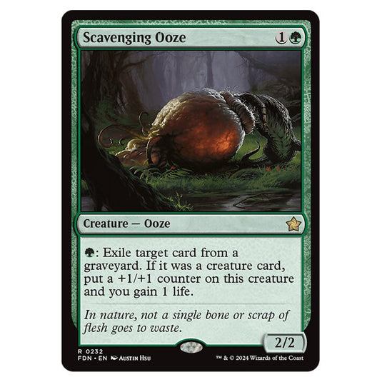 Scavenging Ooze 0232 card from the Magic The Gathering set Foundations
