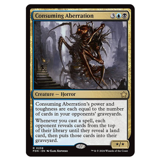 Consuming Aberration 0238 card from the Magic The Gathering set Foundations