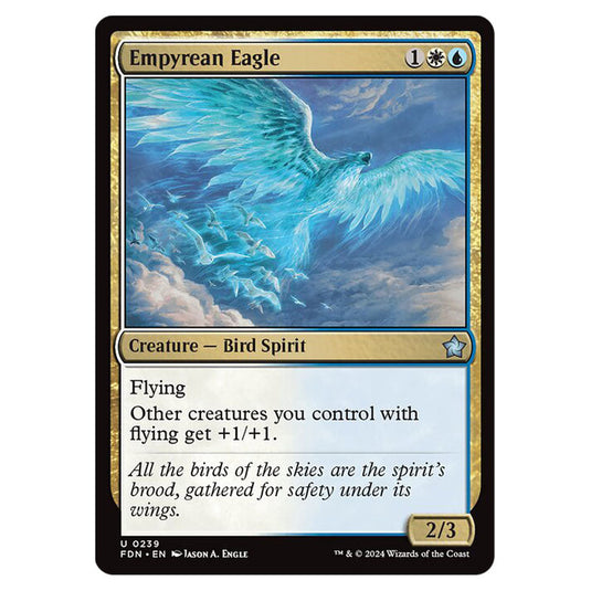 Empyrean Eagle 0239 card from the Magic The Gathering set Foundations