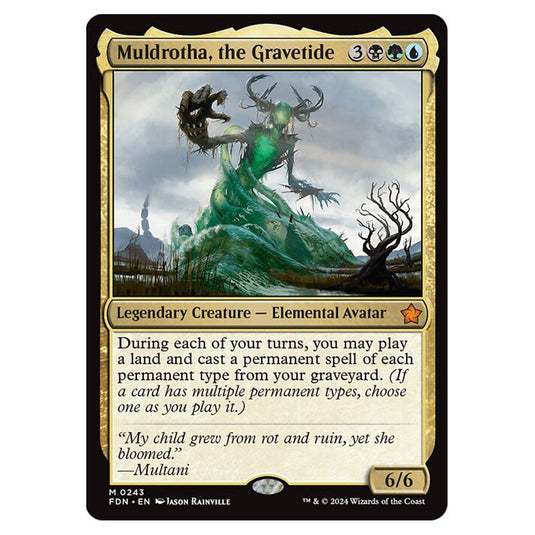 Muldrotha, the Gravetide 0243 card from the Magic The Gathering set Foundations