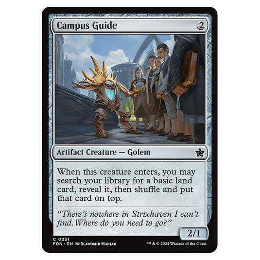 Campus Guide 0251 card from the Magic The Gathering set Foundations